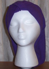 Purple Cotton-Lycra Snood, X-Tab