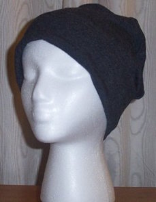 Charcoal Grey Cotton/Lycra Hat