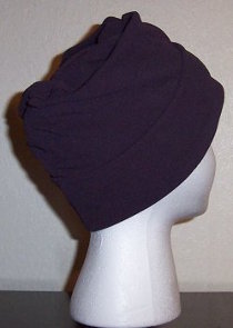 Plum Stretch Matte Jersey Roll-brim Hat