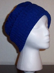 royal blue rib knit