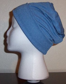 Wedgwood Blue Slinky Roll-brim Hat 