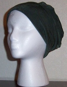 Emerald Green Slinky Roll-brim Hat